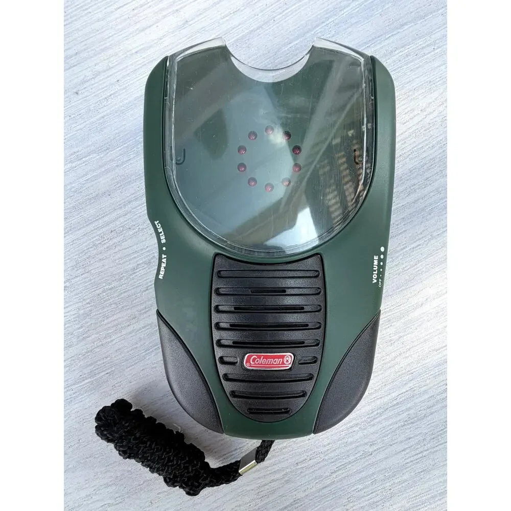 Coleman Bird Finder W/5 Bird Call Cards Tested & Working w/ Belt Loop